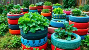 Tire Vegetable Garden Ideas: Transform Old Tires into a Colorful Eco-Friendly Oasis